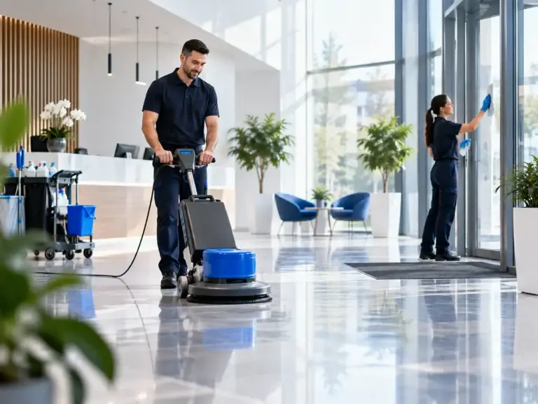 Inter Cleaning verzorgt professionele schoonmaak en facilitair onderhoud in een moderne kantooromgeving.