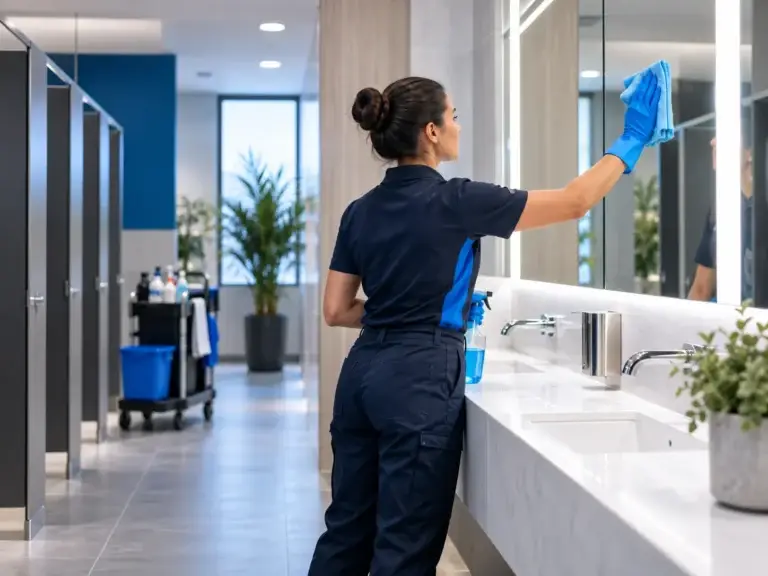 Inter Cleaning zorgt voor grondige en hygiënische schoonmaak van sanitaire ruimtes binnen bedrijven.